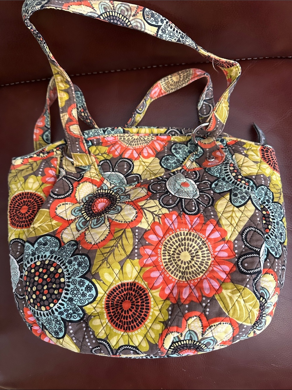 Vera Bradley Glenna Shoulder Bag in Flower Shower 🌸